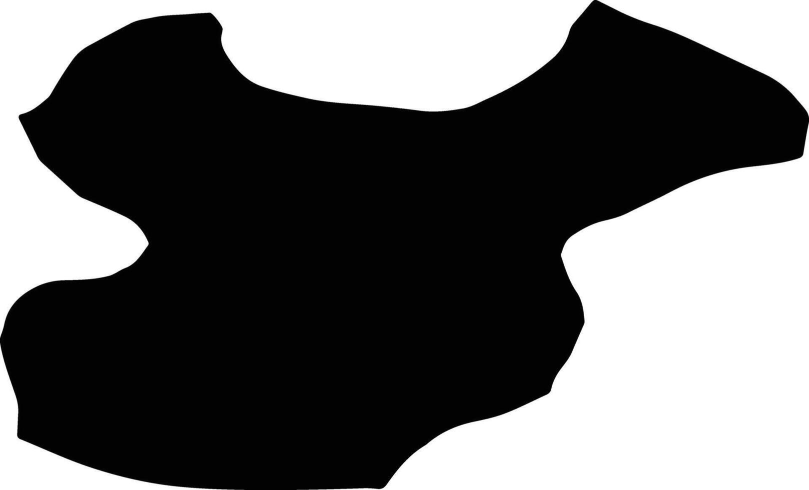 Arsanjan Iran silhouette map vector