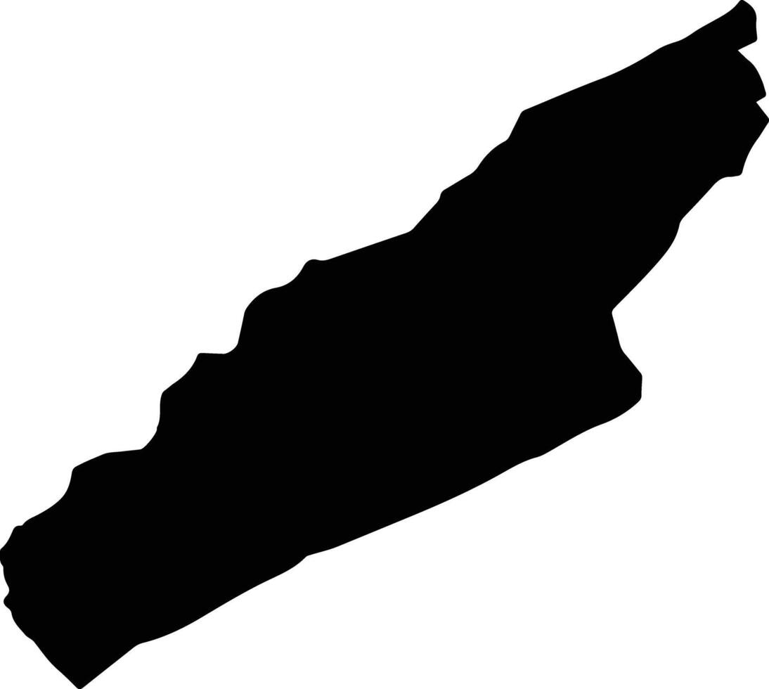 Arsuz Turkey silhouette map vector