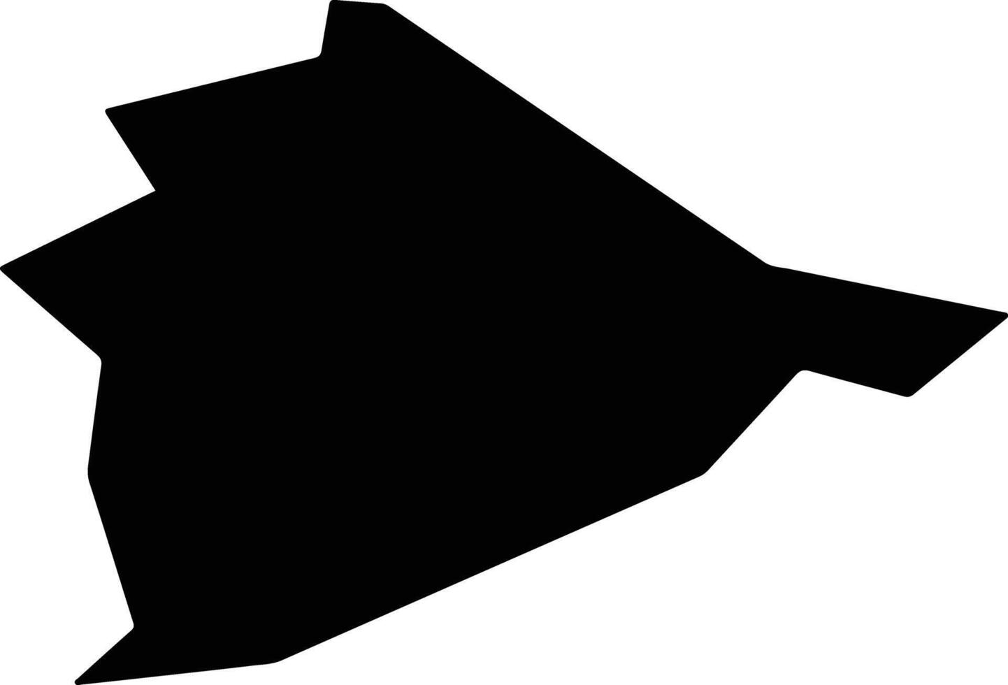 Arshalynskiy Kazakhstan silhouette map vector