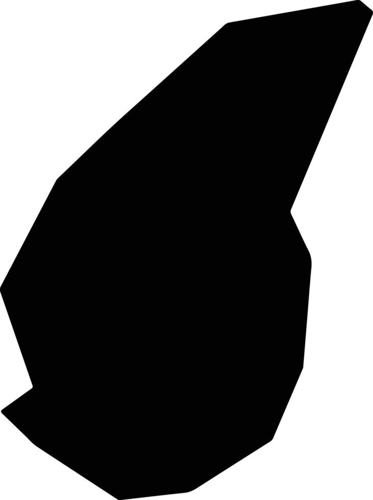 Arsos Lemesou Cyprus silhouette map vector