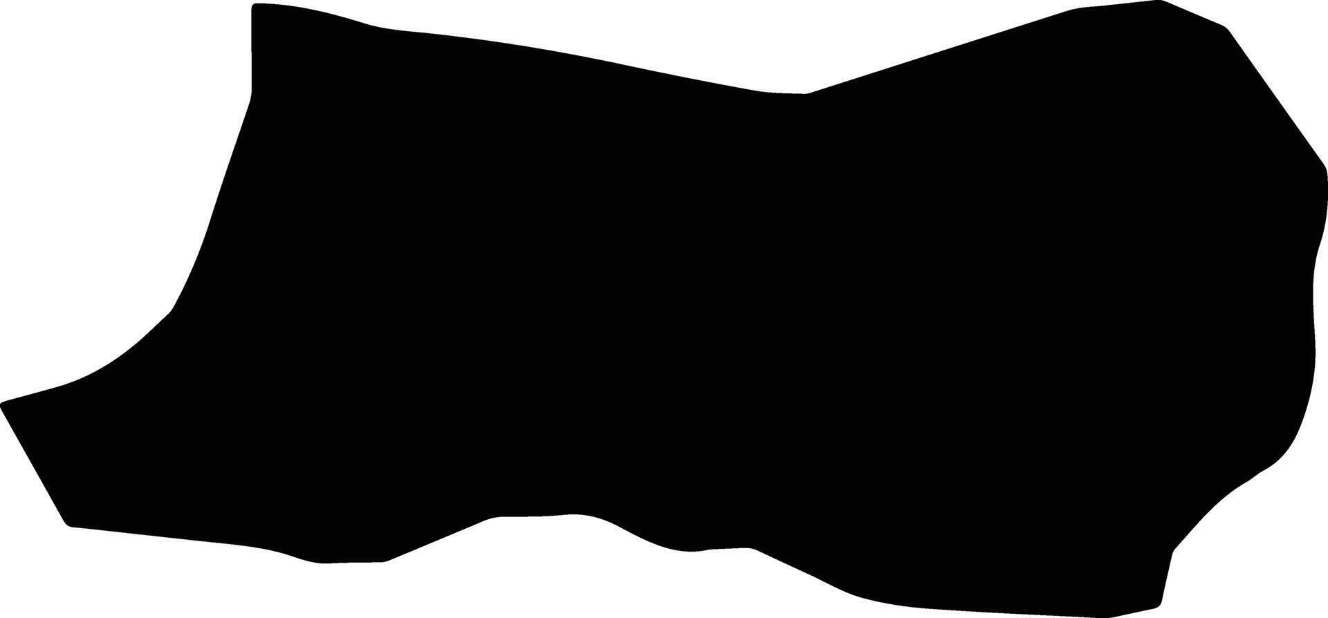Artova Turkey silhouette map vector