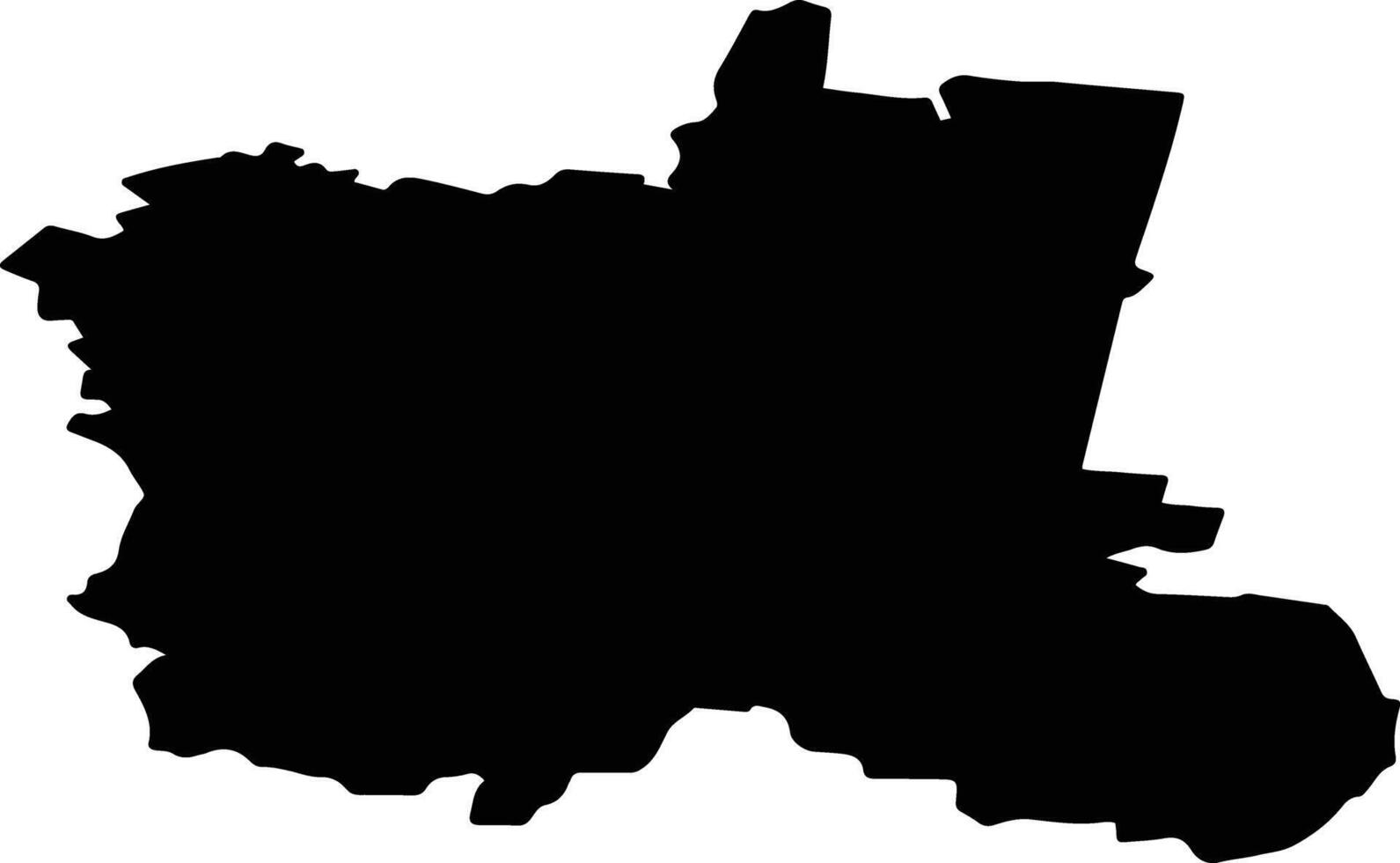 Artinsky District Russia silhouette map vector