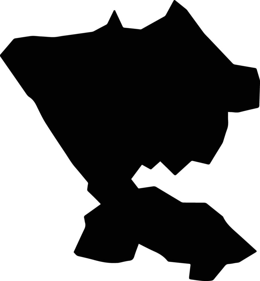Aruu Uganda silhouette map vector