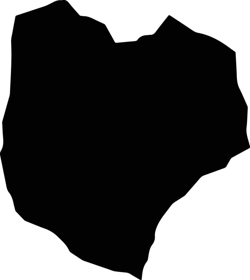 As Salt Jordan silhouette map vector