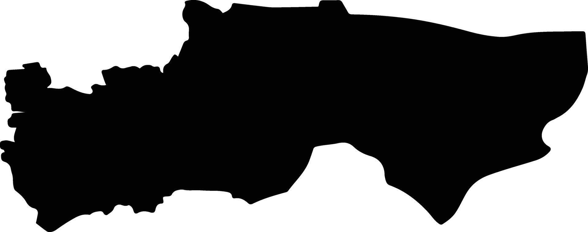 As Salamiyeh Syria silhouette map vector