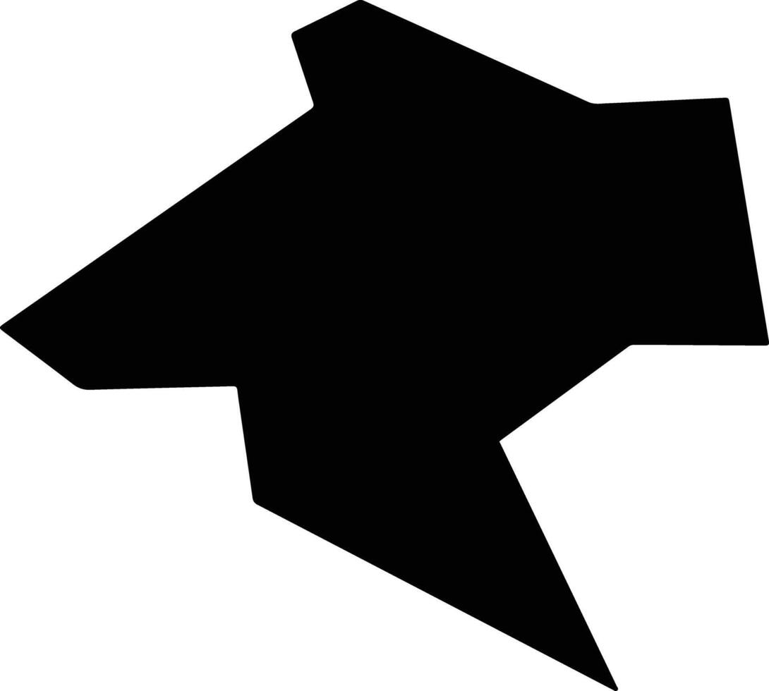 Asakawa Japan silhouette map vector