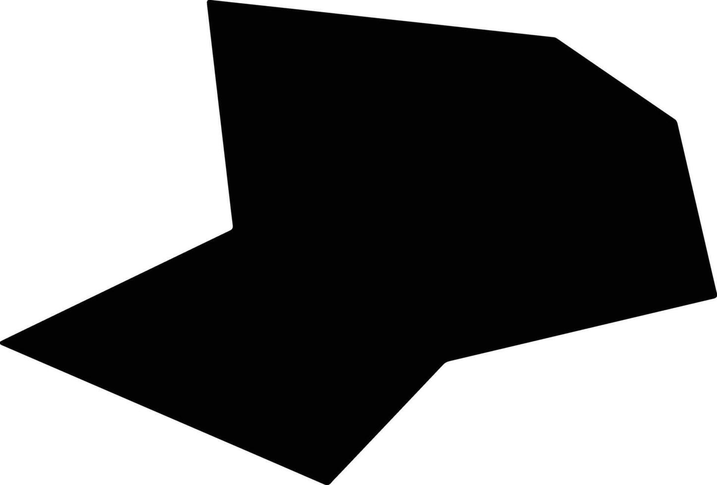 Asaka Uzbekistan silhouette map vector