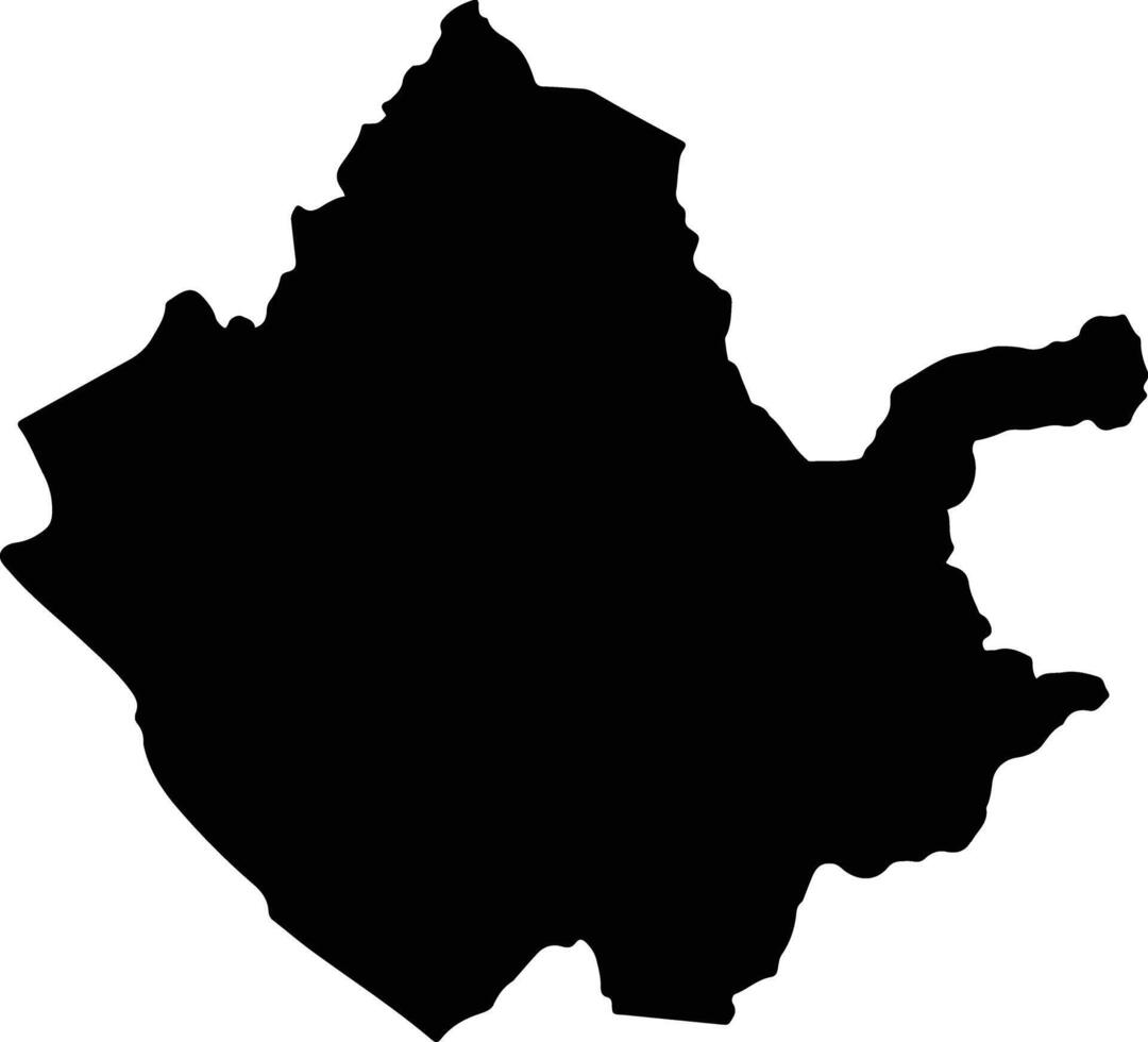 Ascope Peru silhouette map vector