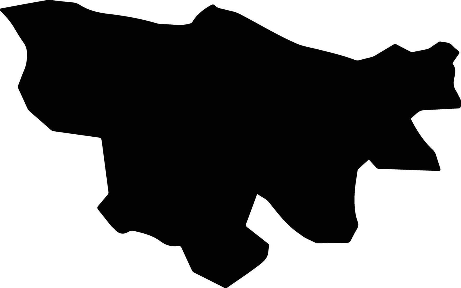 Ash Shamayatayn Yemen silhouette map vector