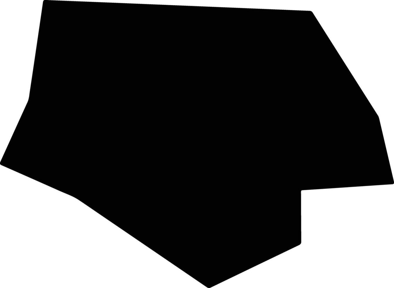 Ashe United States silhouette map vector