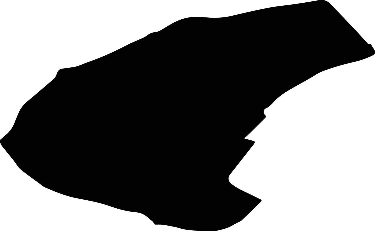 Ashkezar Iran silhouette map vector
