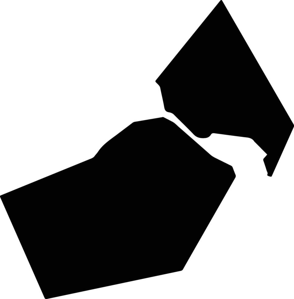 Ashiya Japan silhouette map vector