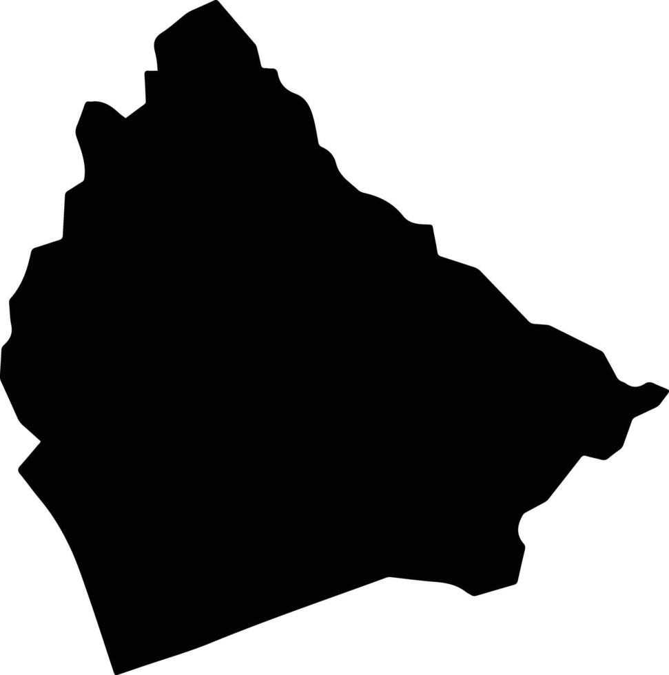 Ashton Jamaica silhouette map vector