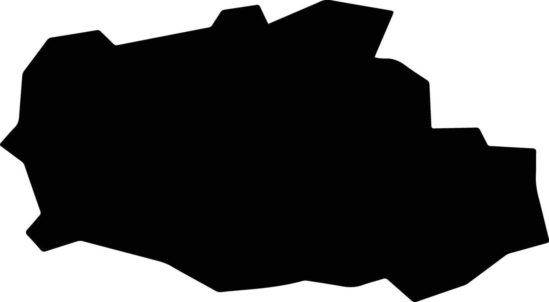 Aso Japan silhouette map vector