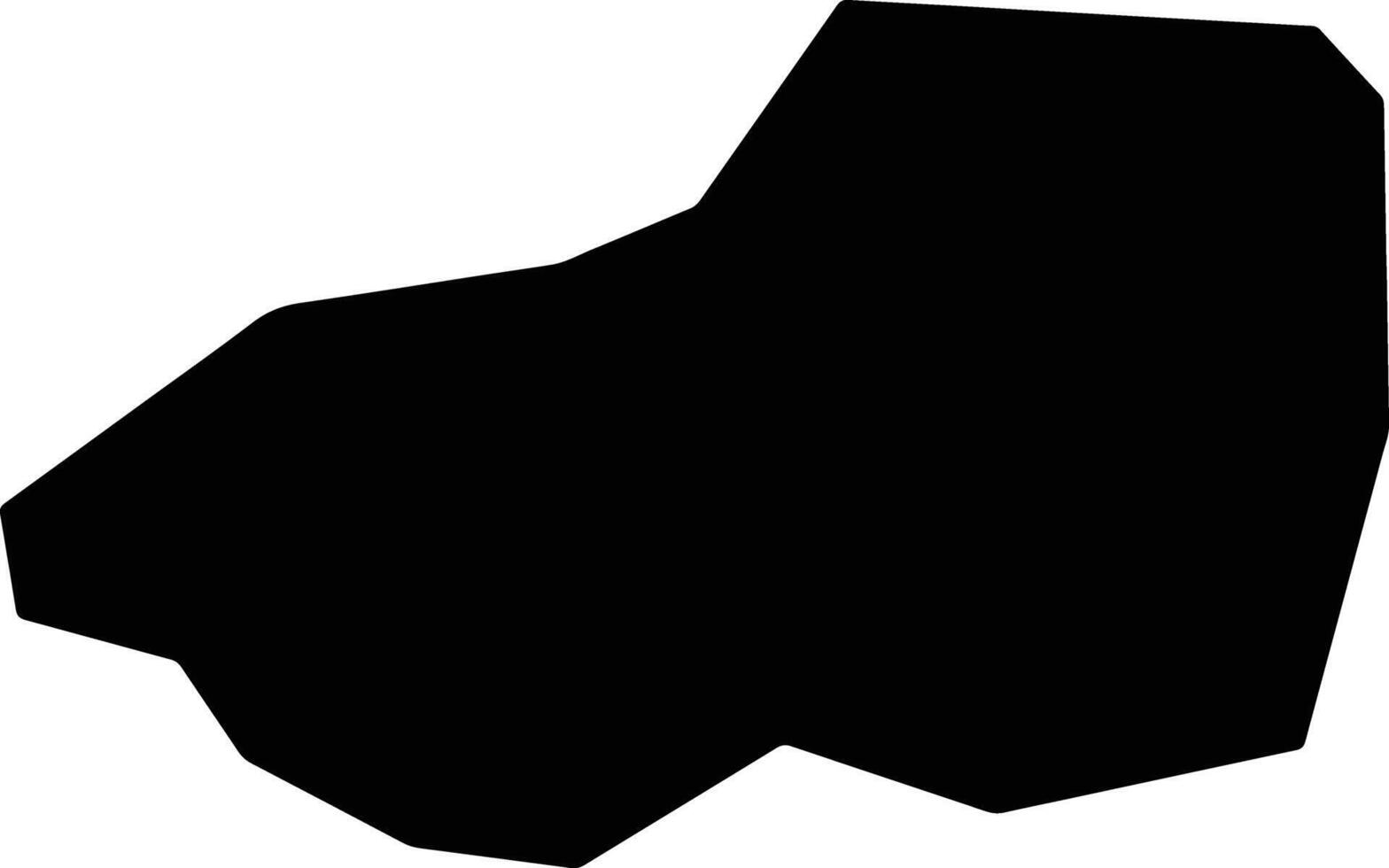 Asomatos Keryneias Cyprus silhouette map vector