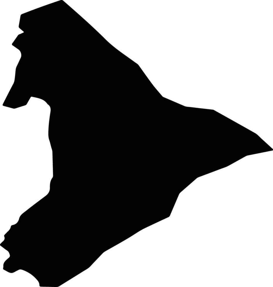 Aslanapa Turkey silhouette map vector