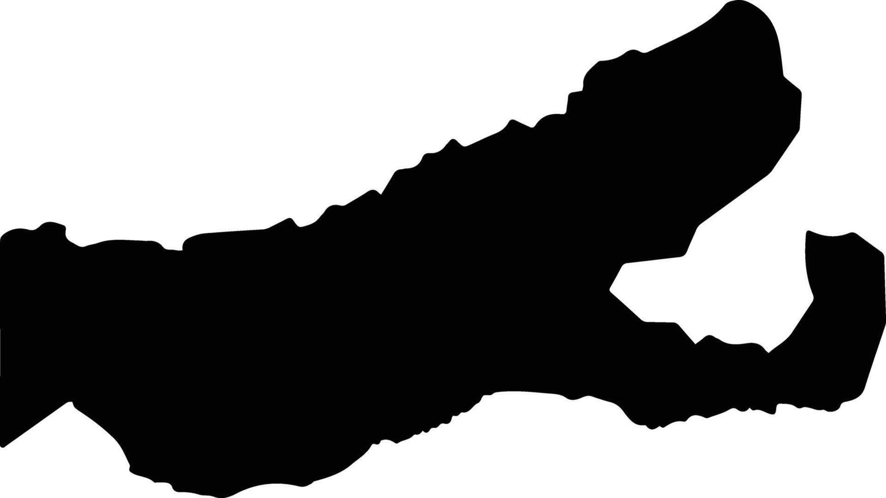 Assis Brasil Brazil silhouette map vector