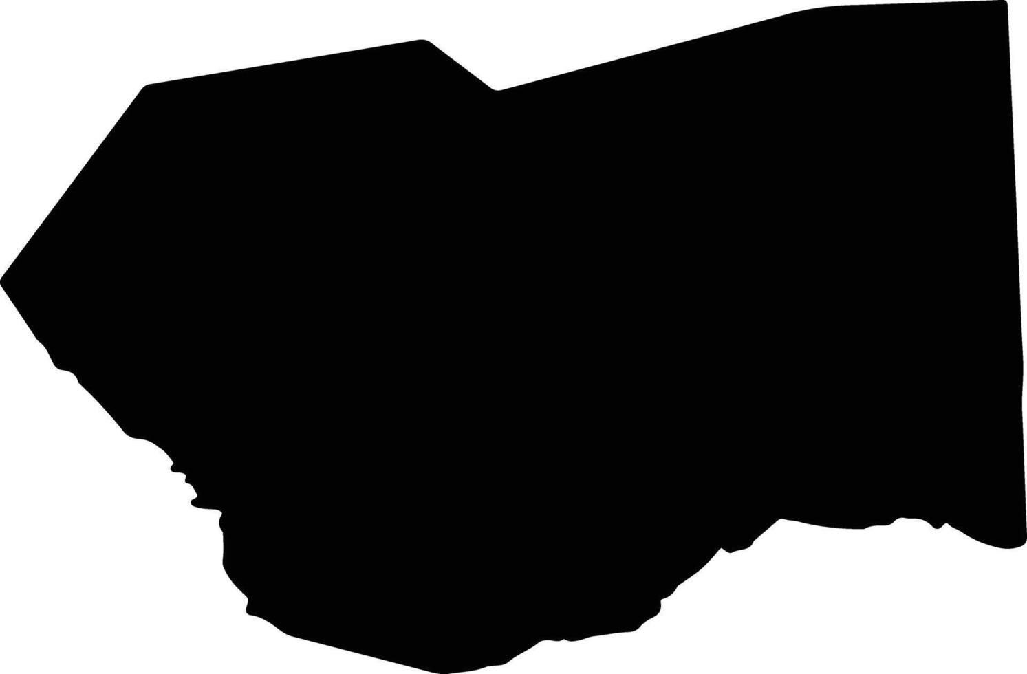 Astara District Azerbaijan silhouette map vector