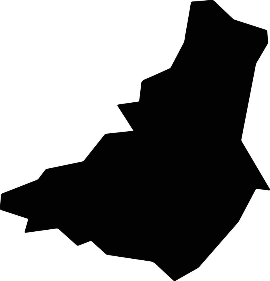 Astorga Brazil silhouette map vector