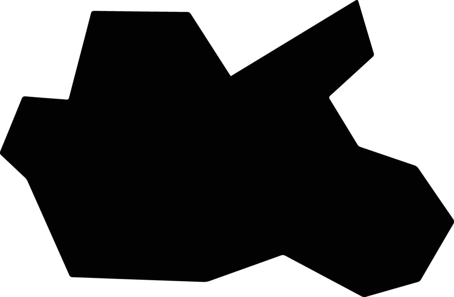 Astrakhansiy Kazakhstan silhouette map vector