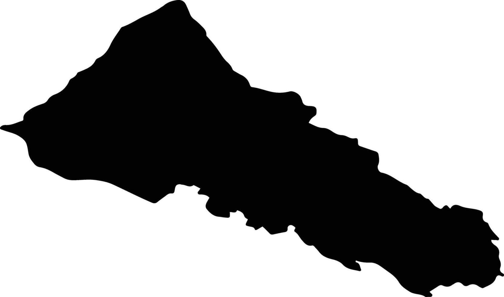 ASUAJU DE SUS Romania silhouette map vector