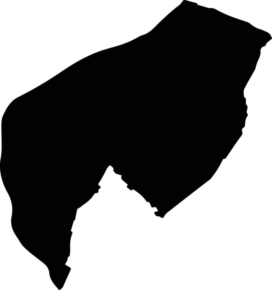 Asuncion Paraguay silhouette map vector