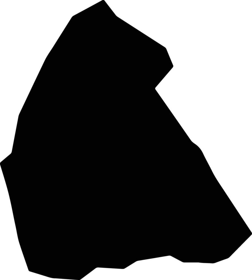 Aswa Uganda silhouette map vector