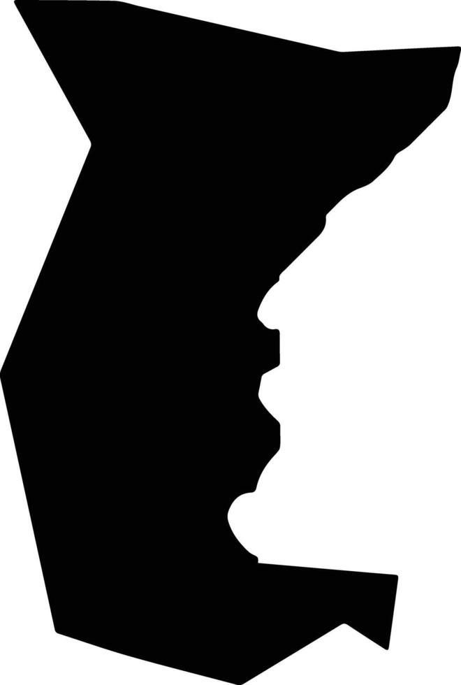 Atami Japan silhouette map vector