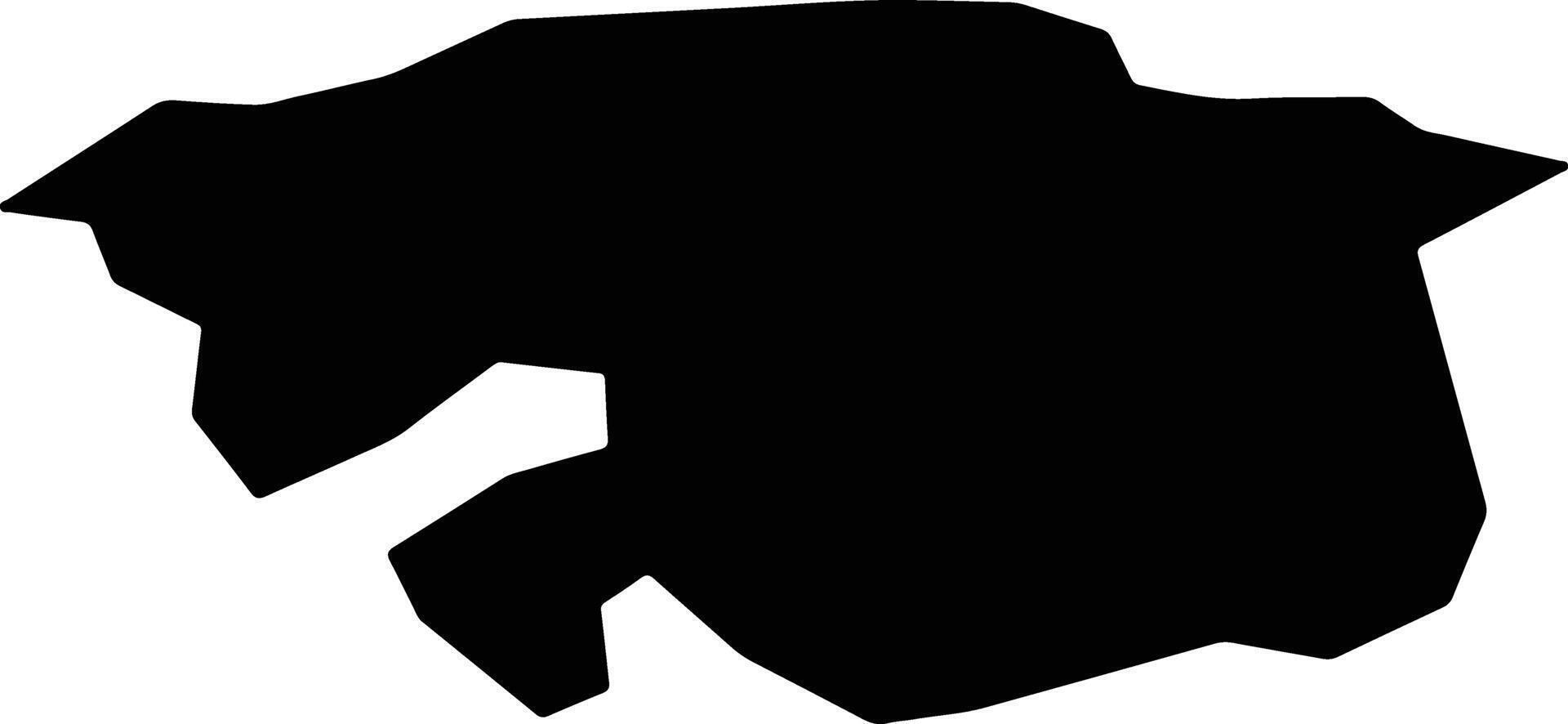 Atghar Afghanistan silhouette map vector