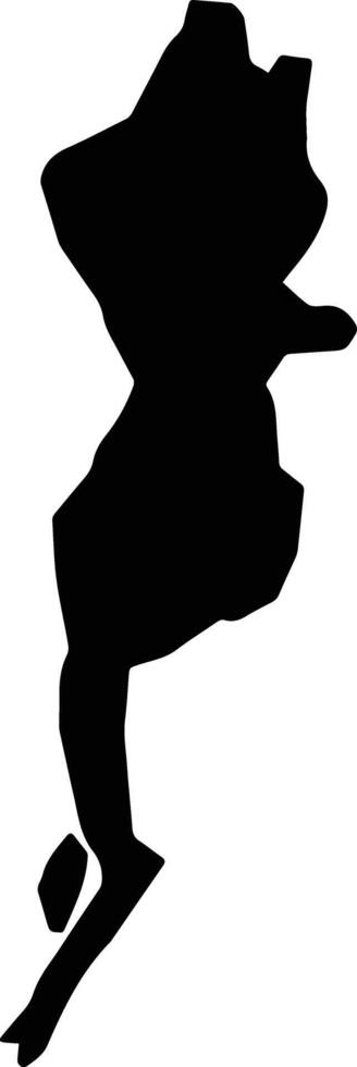 Atfeh Egypt silhouette map vector