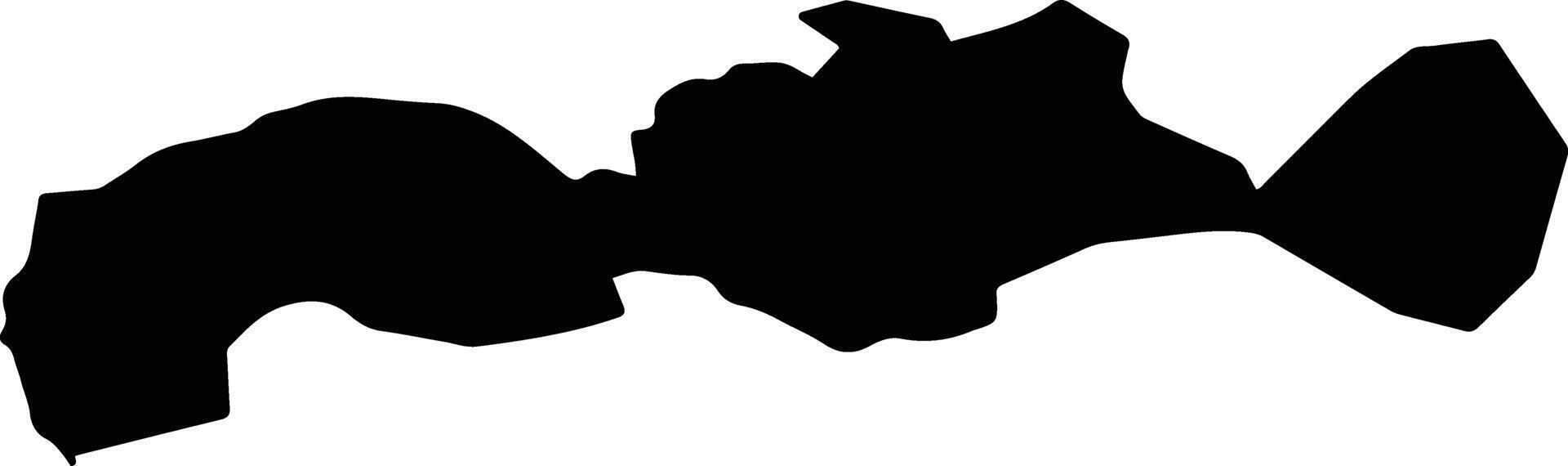 Atisbo Nigeria silhouette map vector