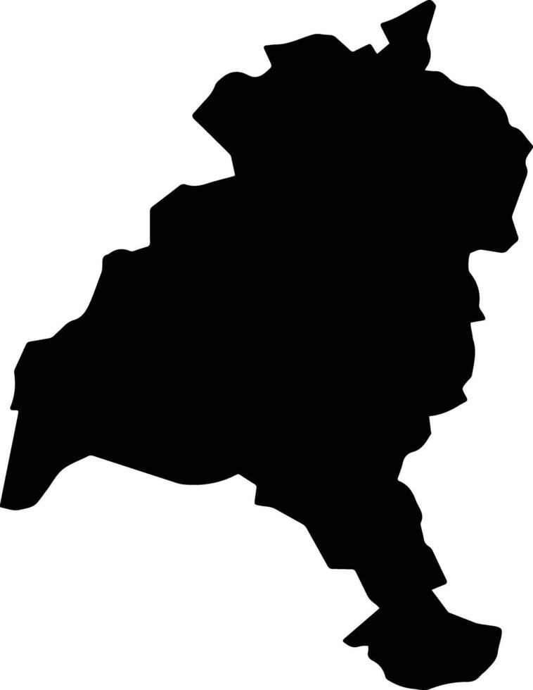 Atlapexco Mexico silhouette map vector