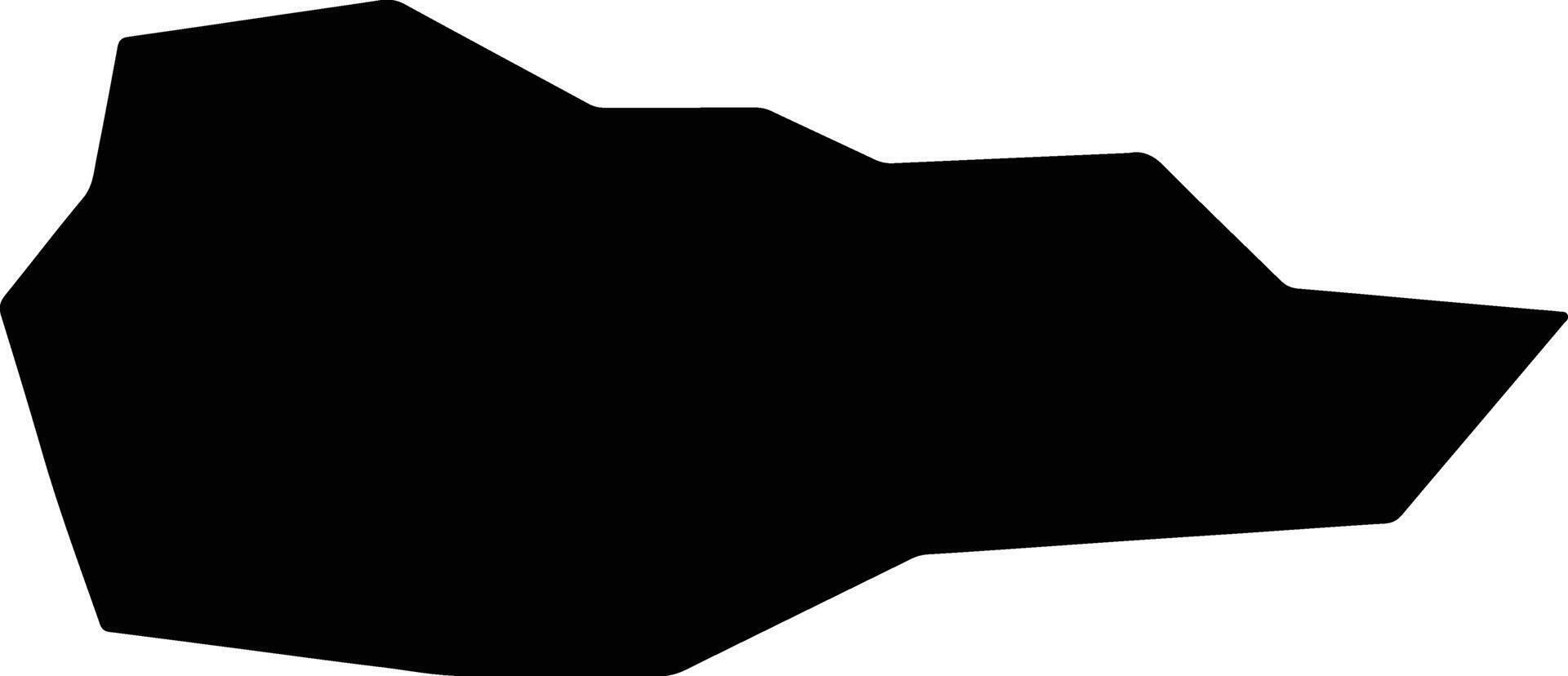 Attard Malta silhouette map vector