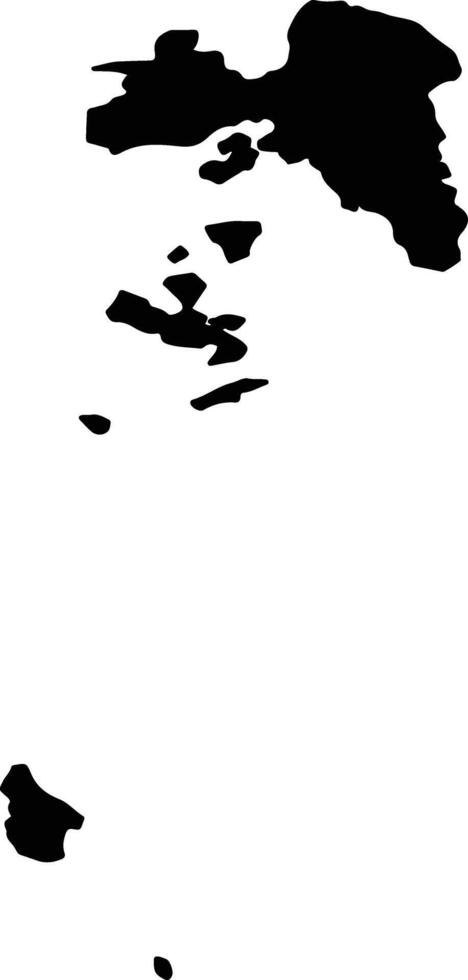 Attikis Greece silhouette map vector