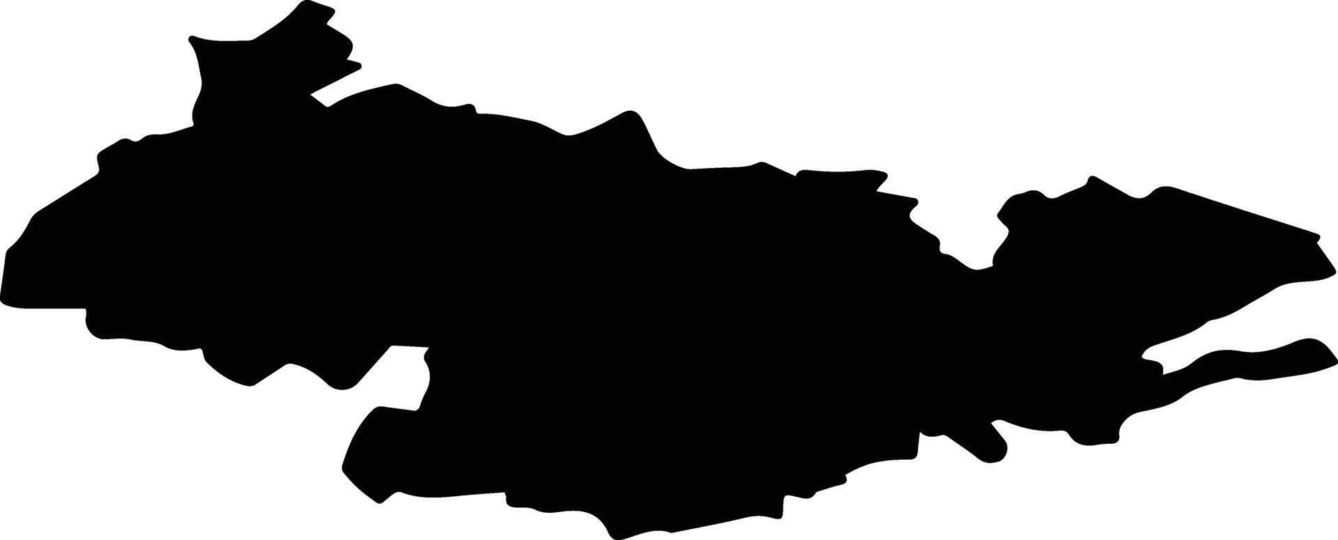 Atyashevsky District Russia silhouette map vector
