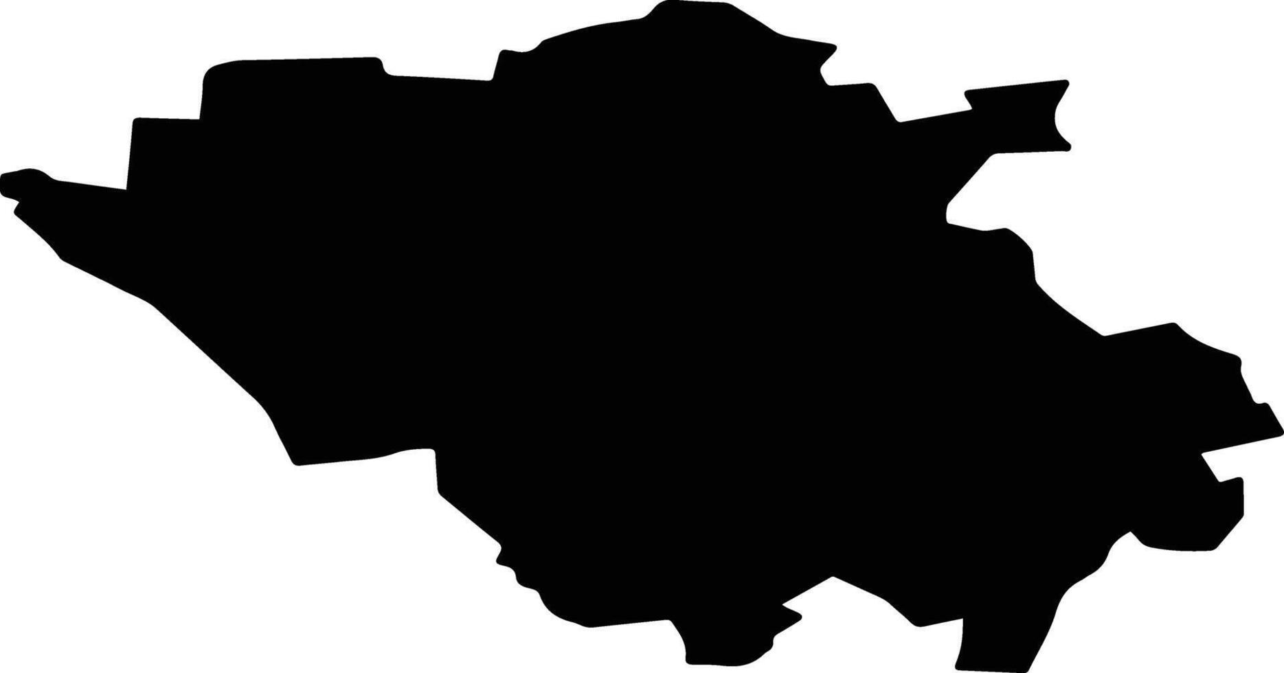 Atyuryevsky District Russia silhouette map vector