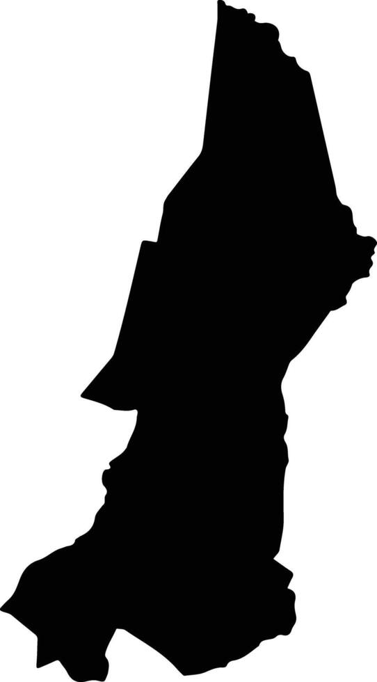 Atyra Paraguay silhouette map vector