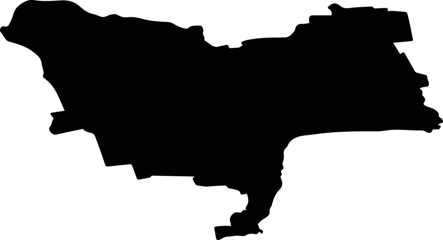 Audru vald Estonia silhouette map vector