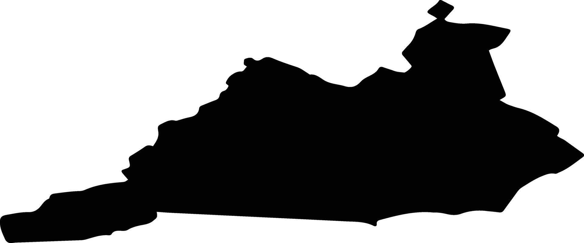 Augstkalnes pag Latvia silhouette map vector