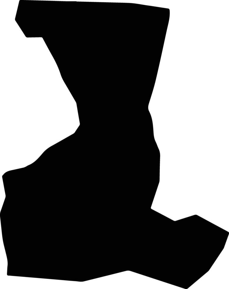 Augier Saint Lucia silhouette map vector