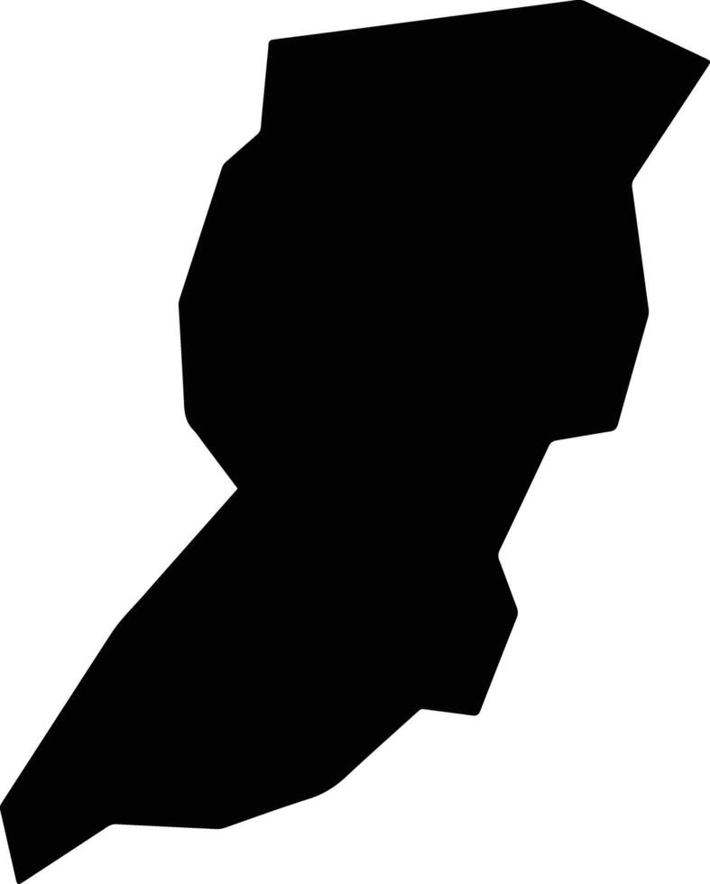 Avanhandava Brazil silhouette map vector