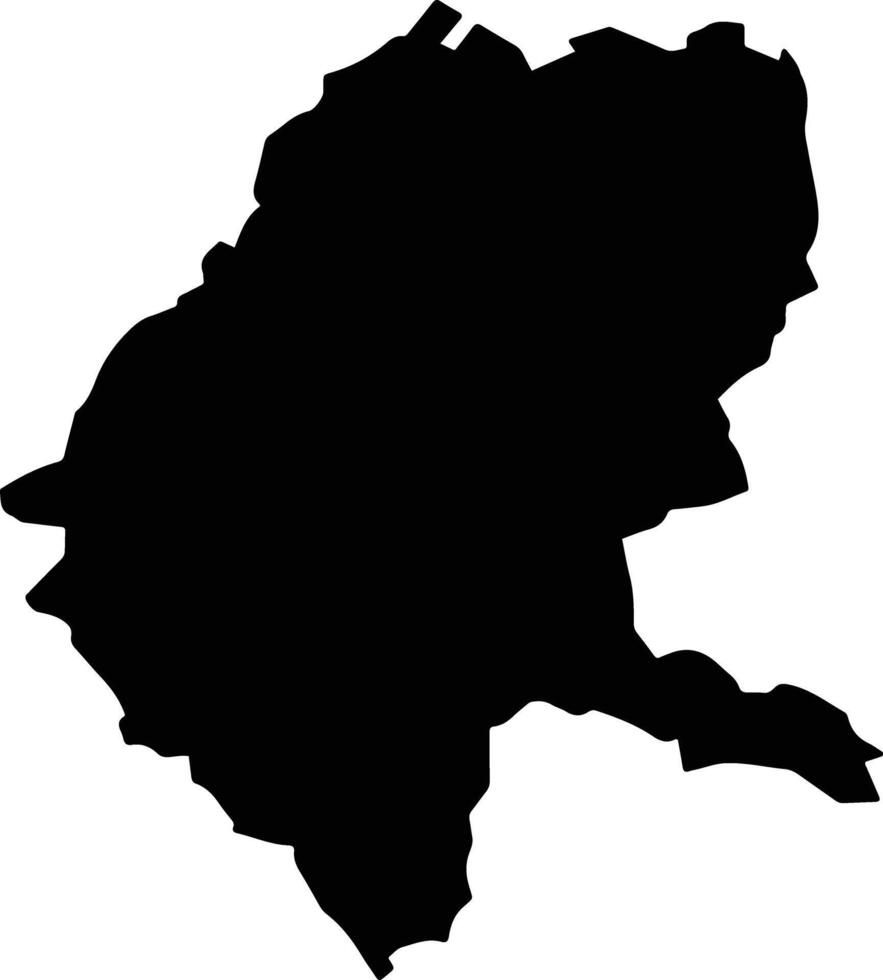 Avanos Turkey silhouette map vector