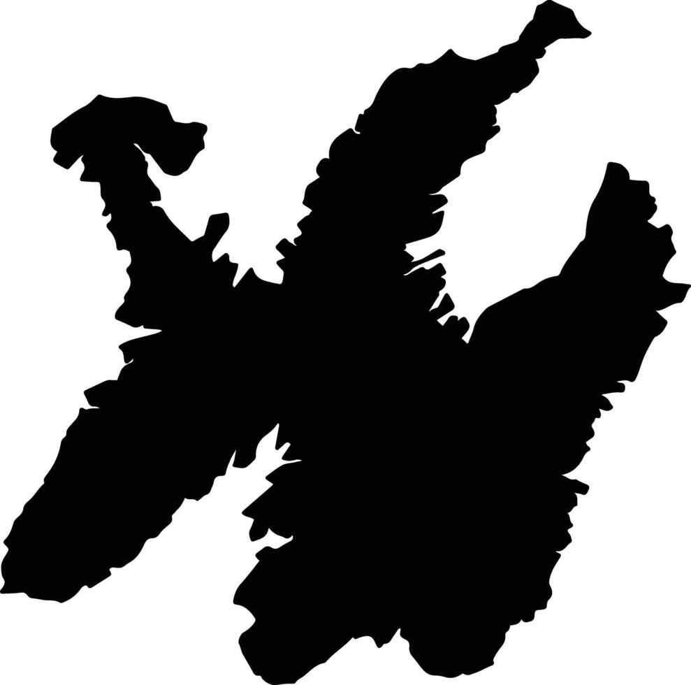 Avalon Peninsula Canada silhouette map vector