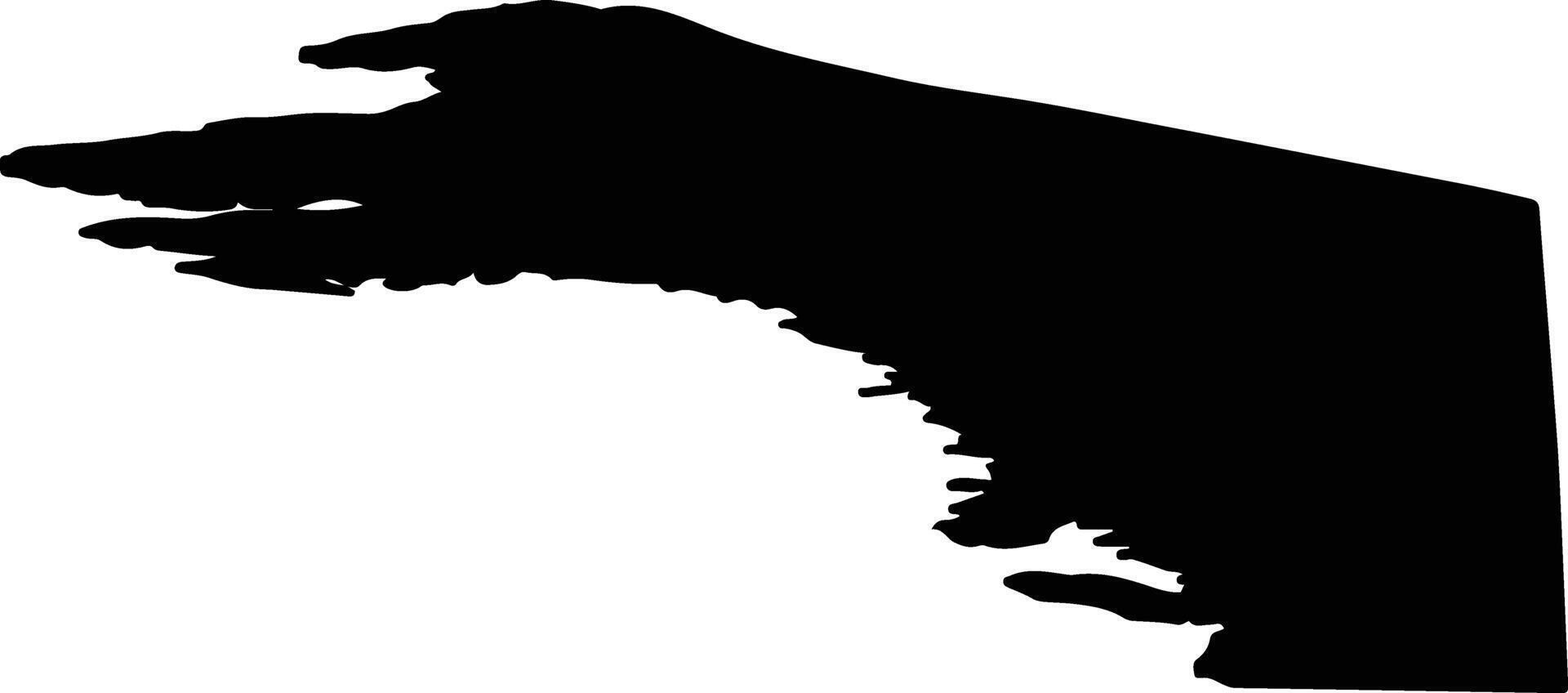 Avannaata GRL silhouette map vector