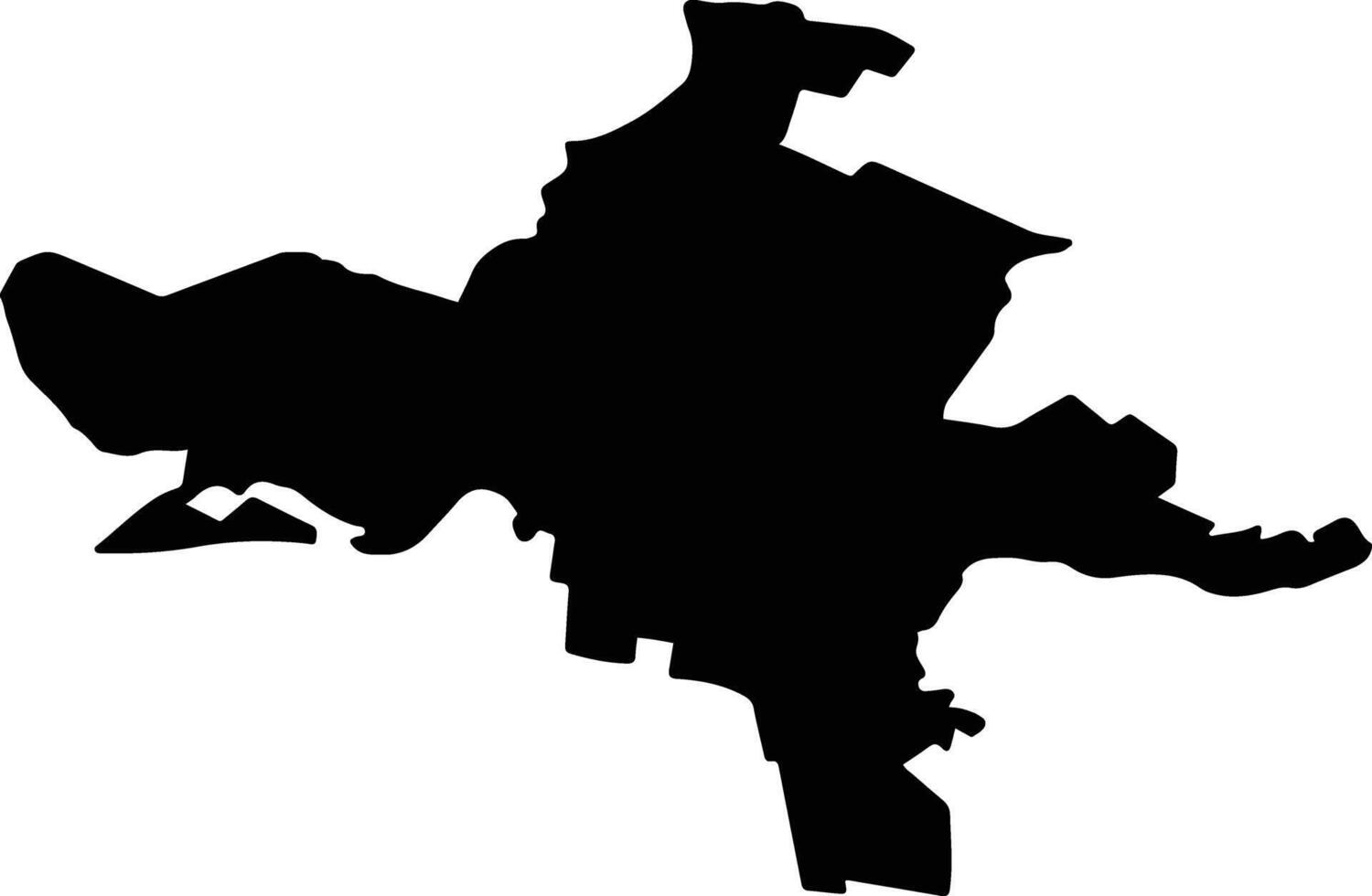 AVRAM IANCU Romania silhouette map vector