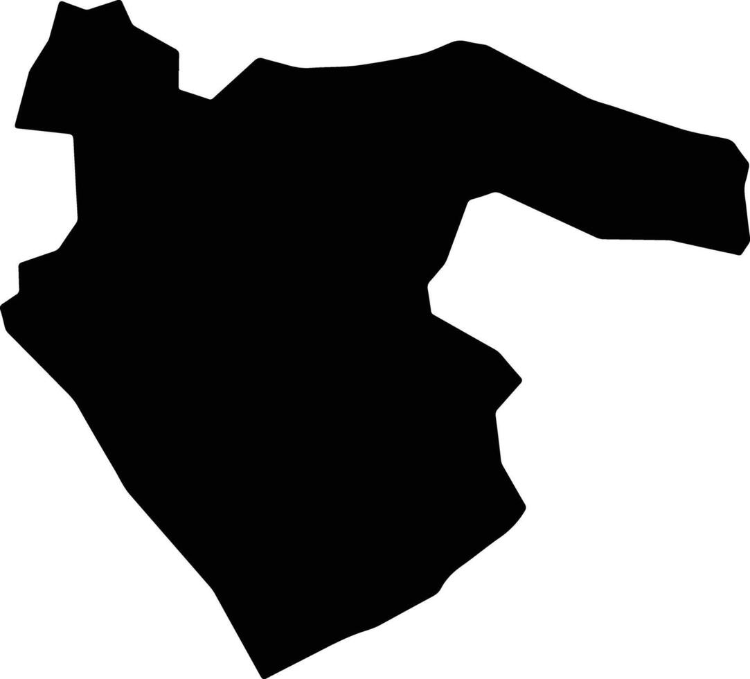 Awe Nigeria silhouette map vector