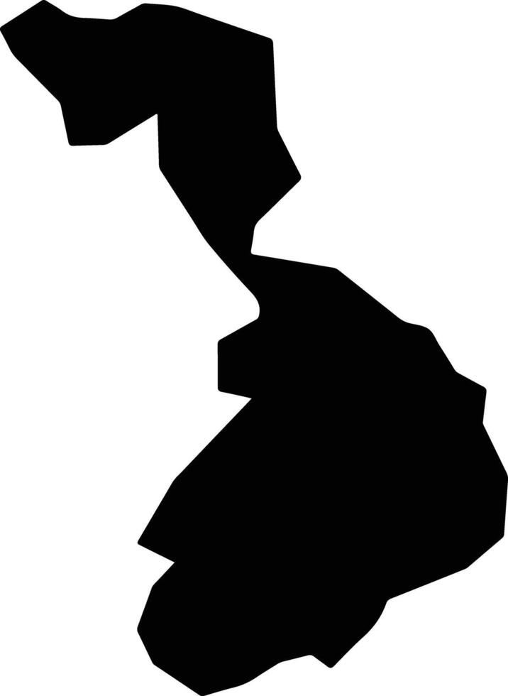 Awi Agew Ethiopia silhouette map vector