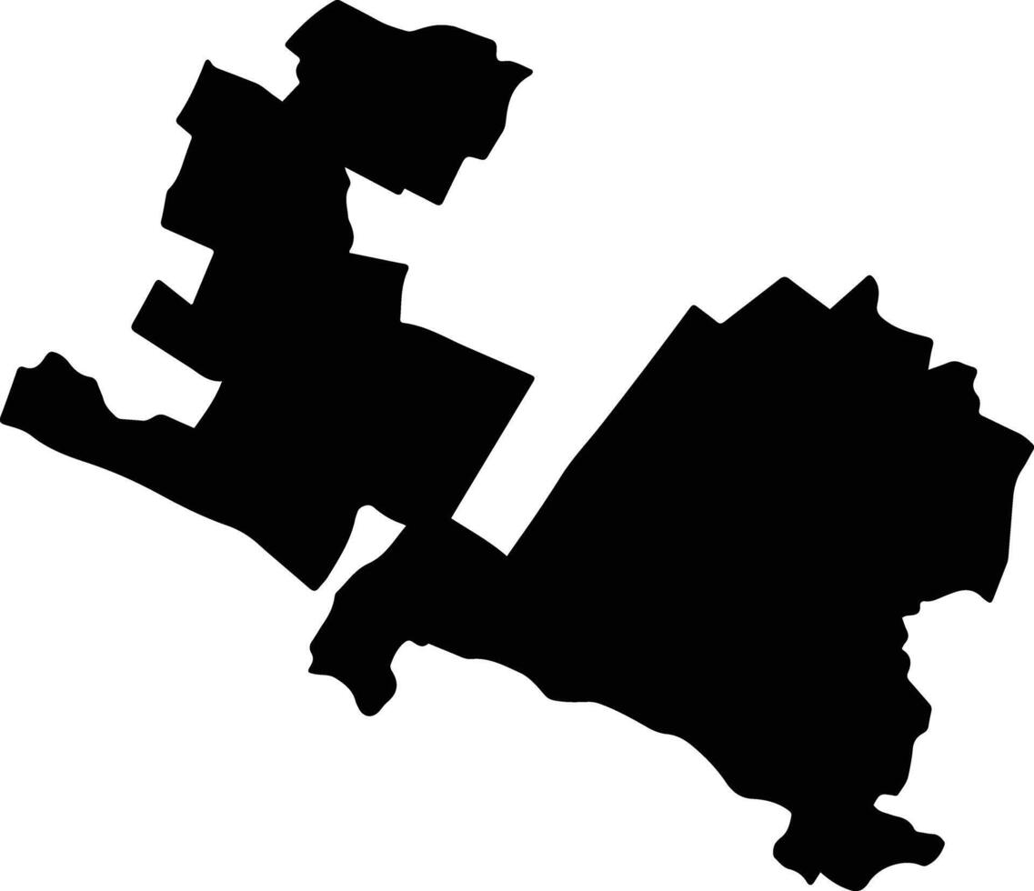 Axapusco Mexico silhouette map vector