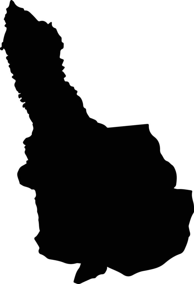 Ayacucho Venezuela silhouette map vector