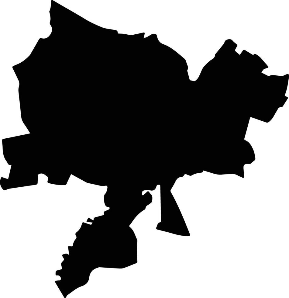 Ayala Mexico silhouette map vector